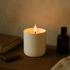 Timeless Library | Leather & Plum Refillable Soy Candle