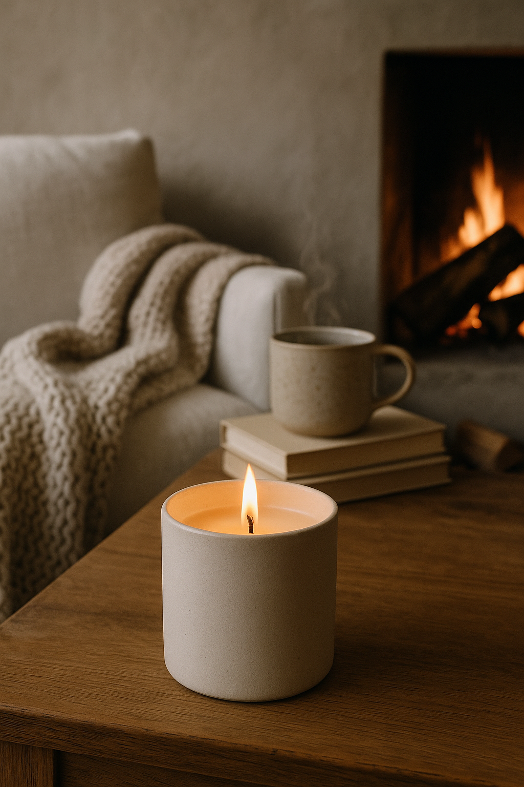 Timeless Library | Leather & Plum Refillable Soy Candle