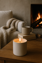 Timeless Library | Leather & Plum Refillable Soy Candle